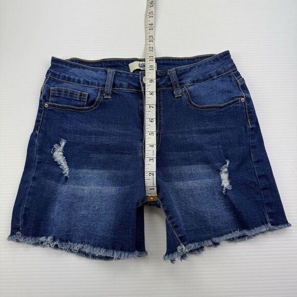 California Vintage Denim Shorts Size 9 Raw Hem Distressed - Picture 6 of 7